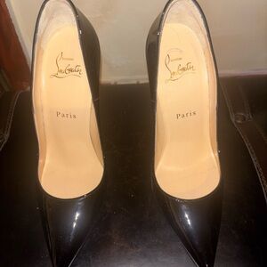 Christian Louboutin Black Patent Heels